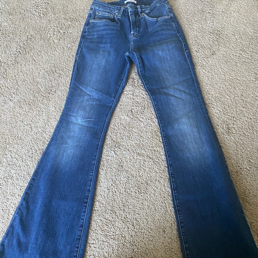 Good American flare jeans. Like new-worn twice.